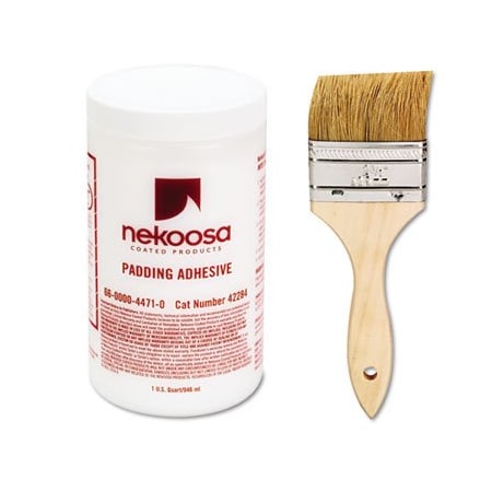 Nekoosa Coated Products Nekoosa, FAN-OUT PADDING ADHESIVE, 32 OZ, DRIES CLEAR 42284